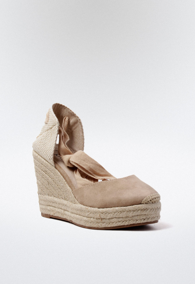 Alpargata esparto de mujer natural Why Pink? m4298