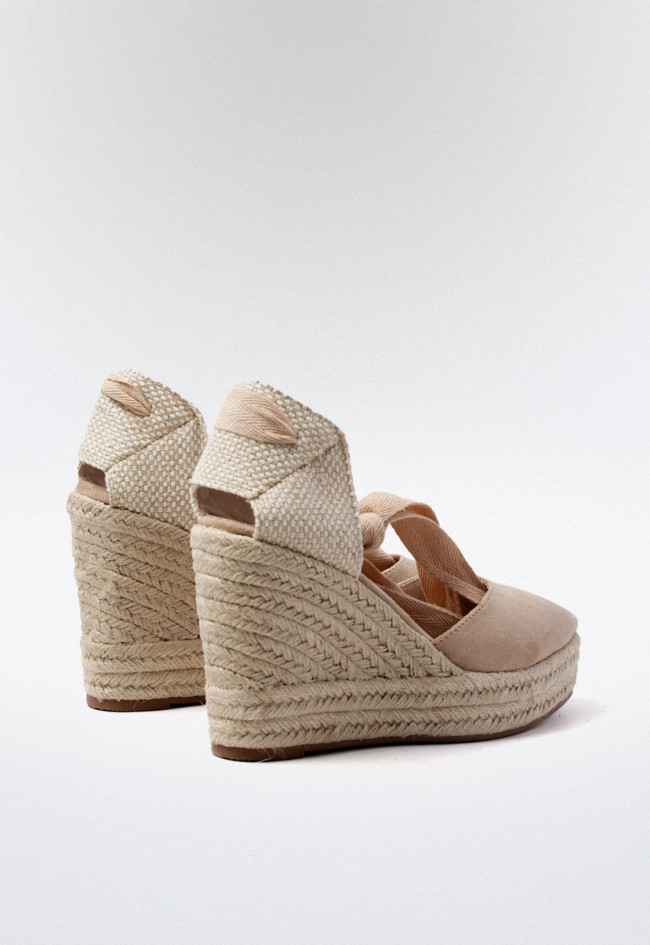 Alpargata esparto de mujer natural Why Pink? m4298