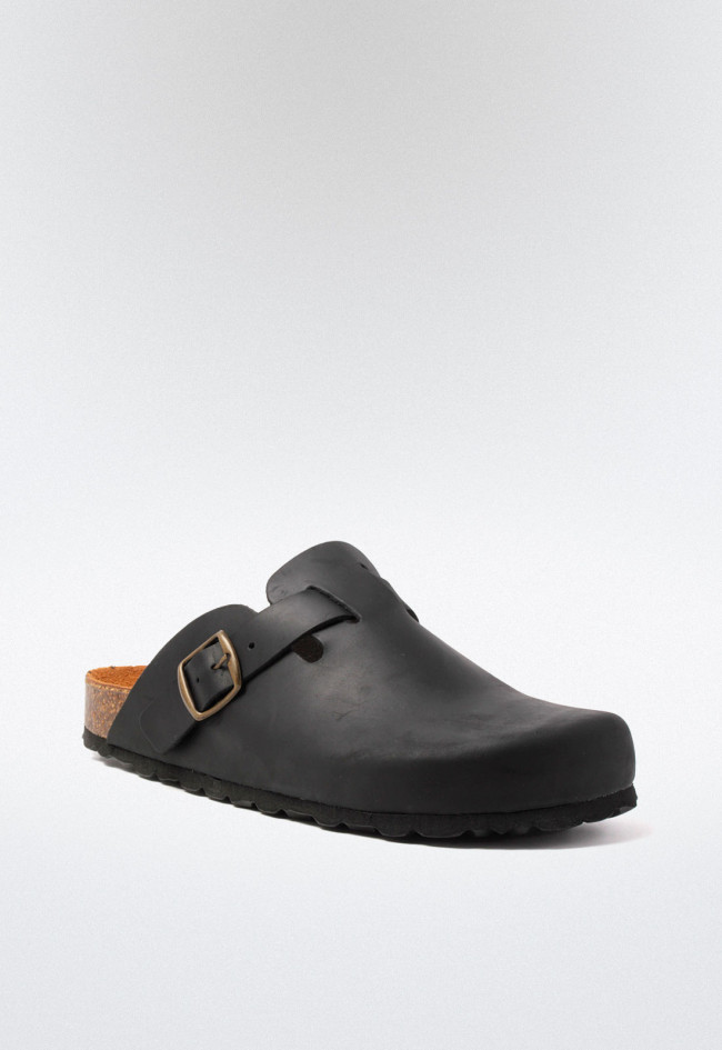 Zueco de mujer negro VAS 355
