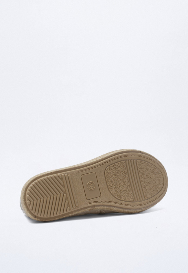 Alpargata de mujer beige Natural World 7500
