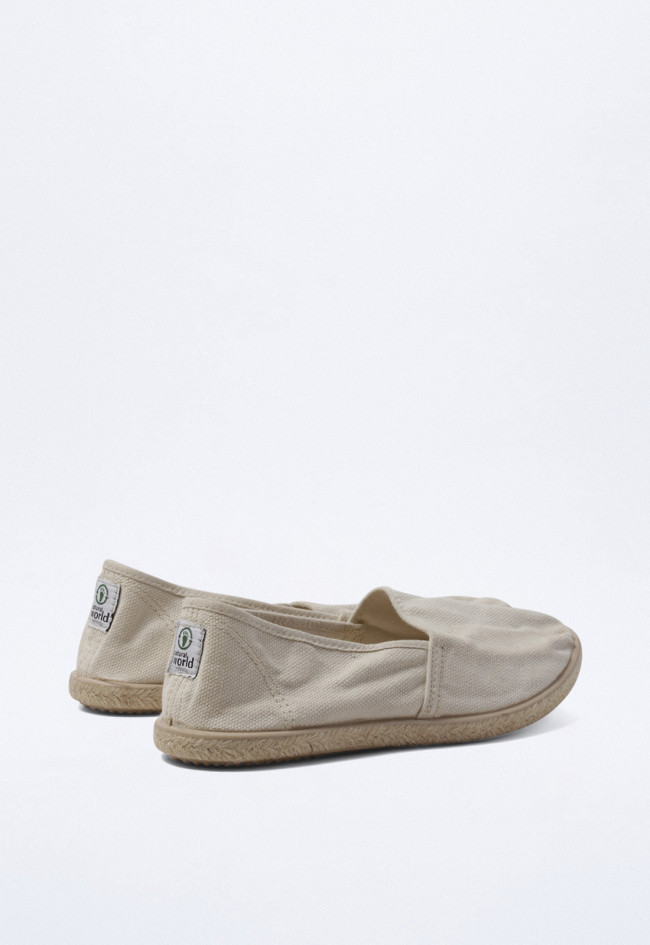 Alpargata de mujer beige Natural World 7500