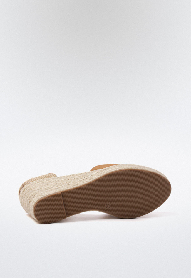 Alpargata esparto de mujer camel Why Pink? m4301