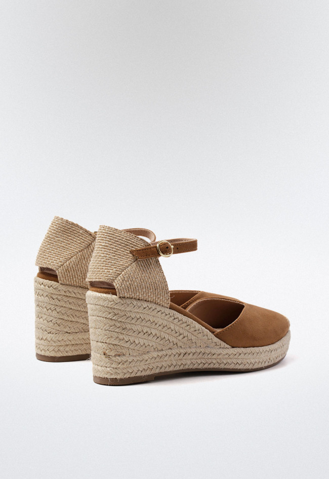 Alpargata esparto de mujer camel Why Pink? m4301