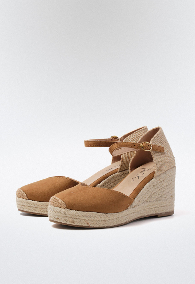Alpargata esparto de mujer camel Why Pink? m4301