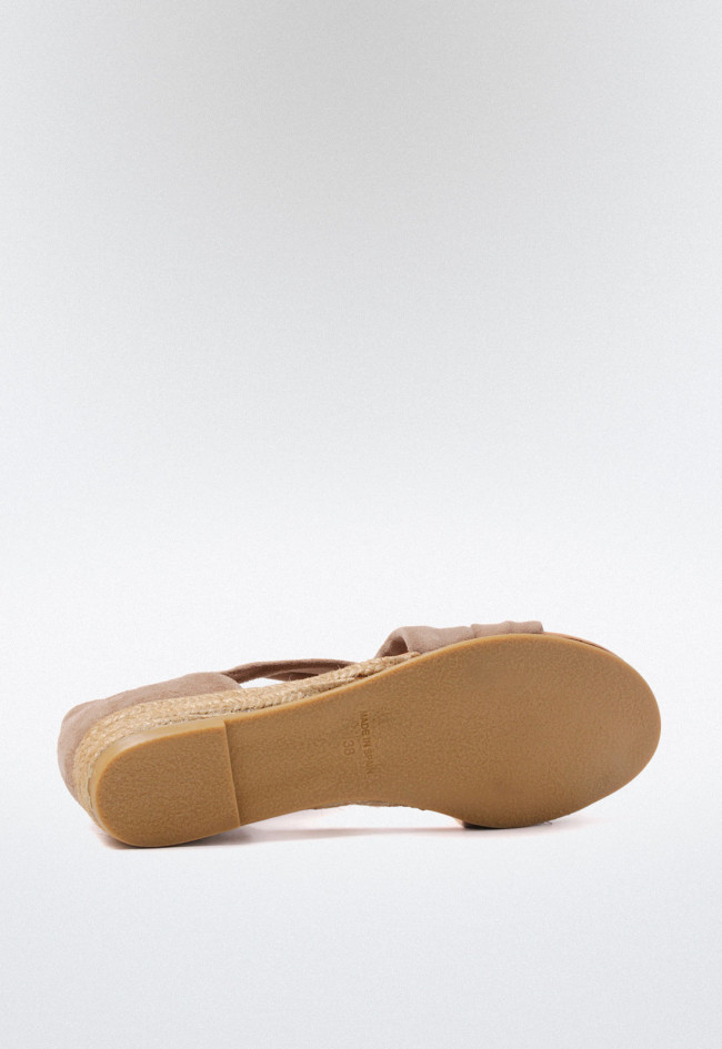 Sandalia de mujer taupe VAS 317