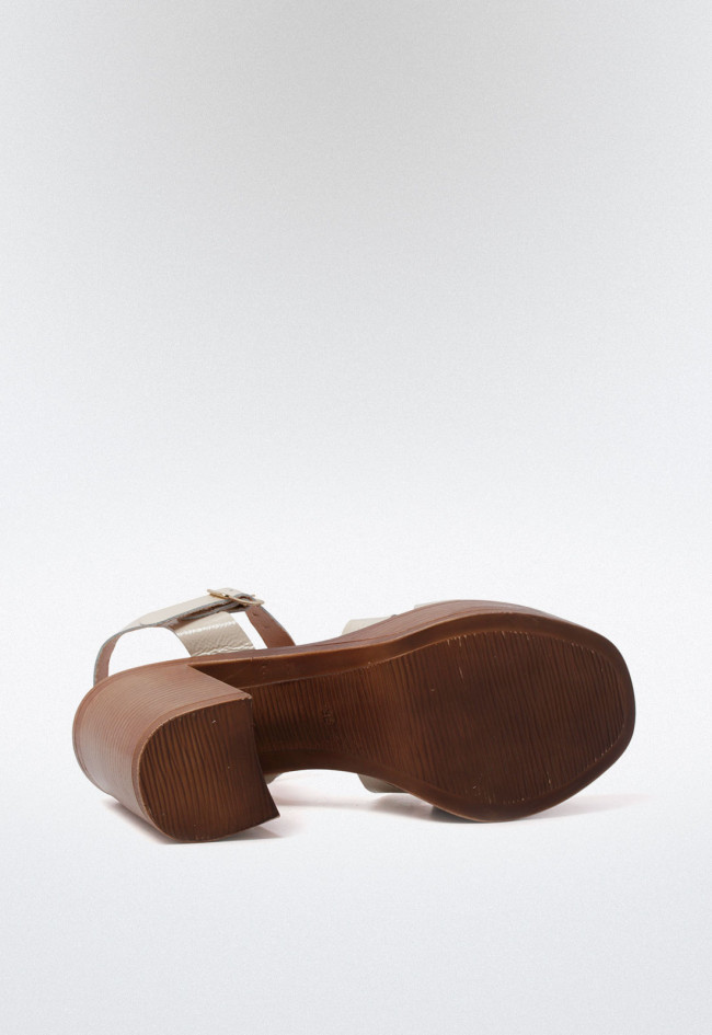 Sandalia de mujer beige VAS gotica up 06