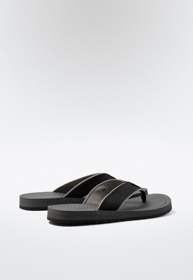 Sandalia de hombre negro Skechers 205097