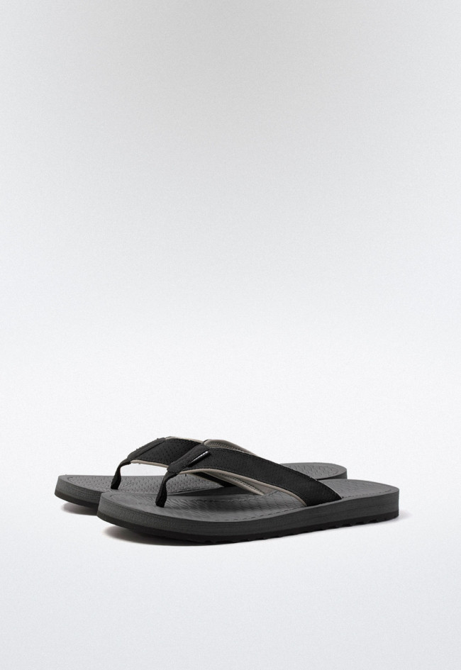 Sandalia de hombre negro Skechers 205097