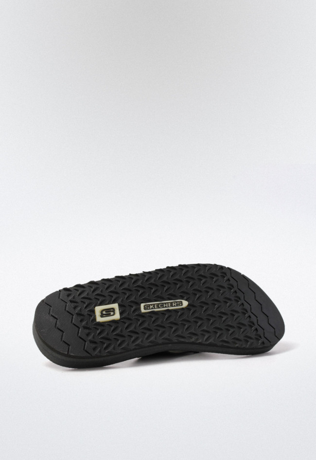 Sandalia de hombre negro Skechers 205097