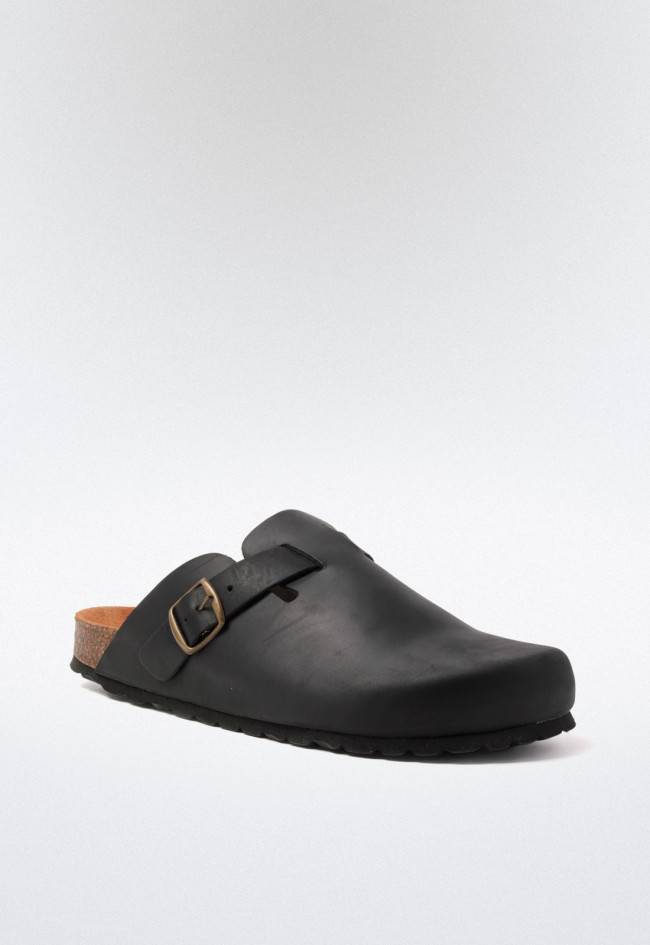 Zueco de hombre negro VAS 355