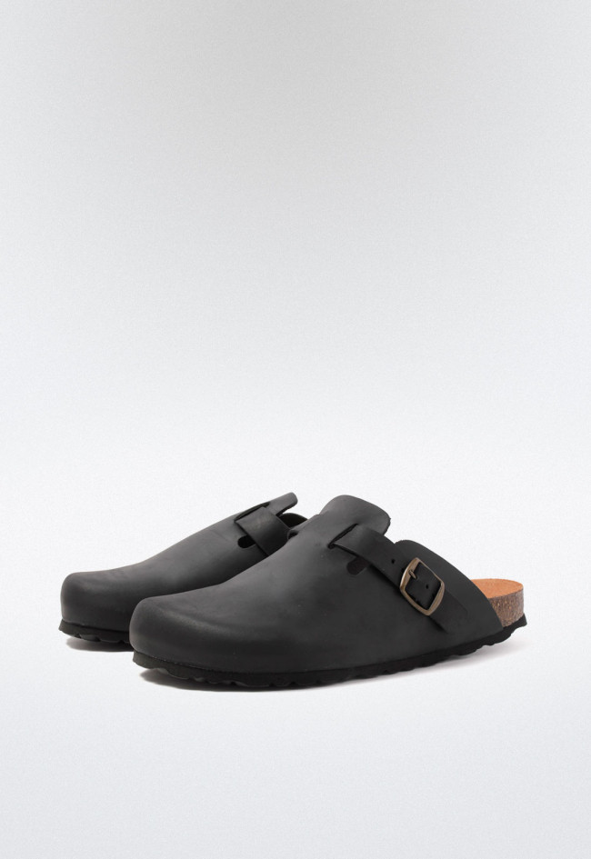 Zueco de hombre negro VAS 355