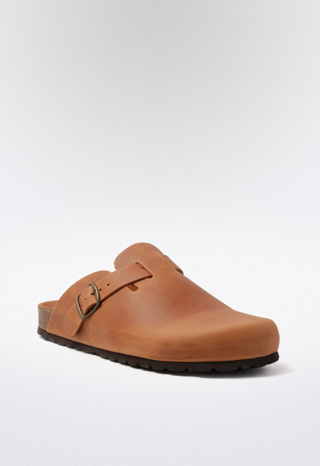 Zueco de hombre cuero VAS 355