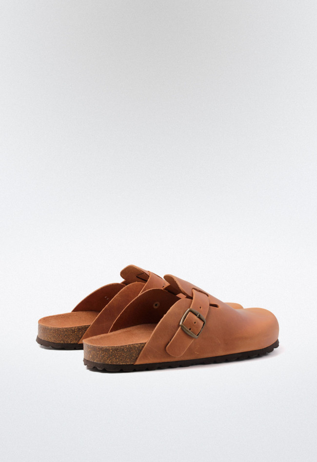 Zueco de hombre cuero VAS 355