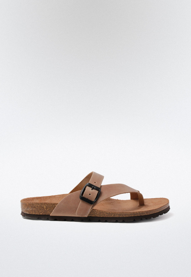 Sandalia de mujer beige VAS 7119