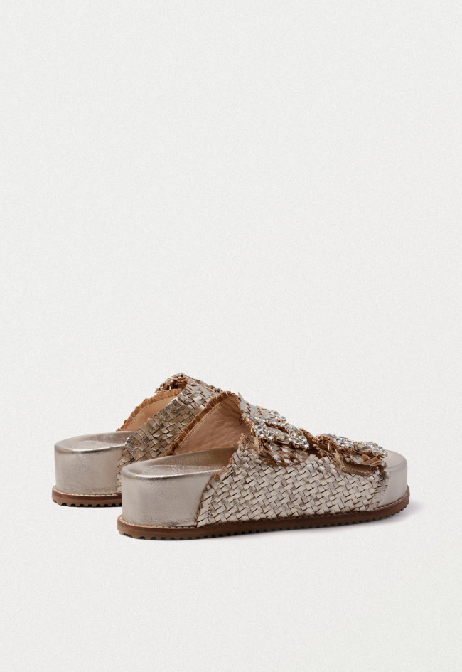 Sandalia hebillas brillo de mujer oro Glo 24 e 212 mary