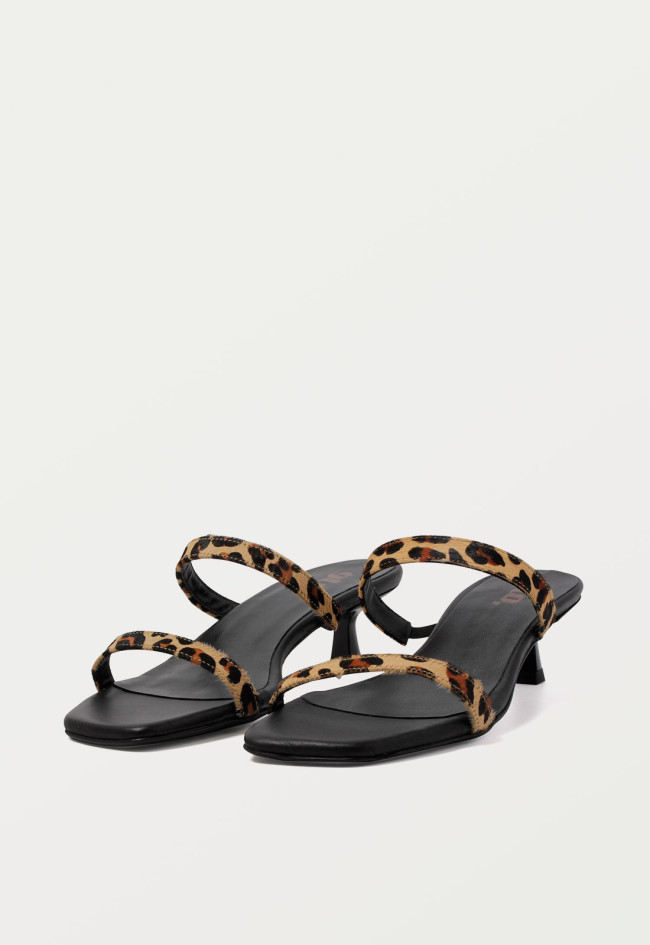 Sandalia animal print de mujer leopardo VAS 190