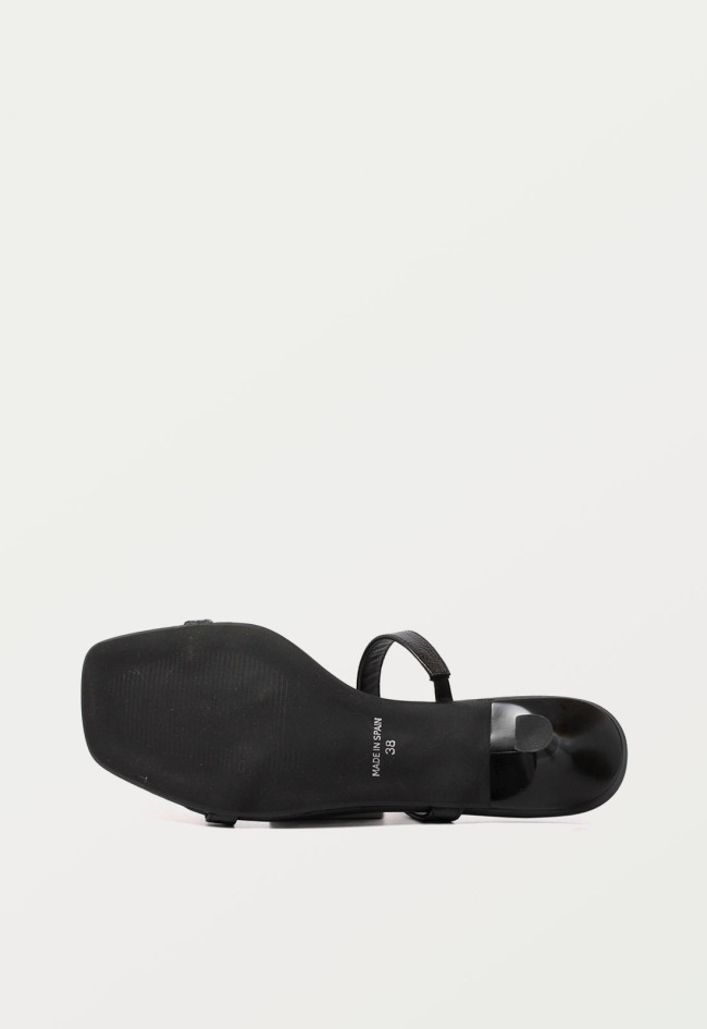 Sandalia tacón de mujer negro VAS 190