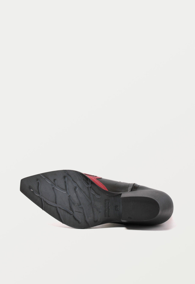 Botín cowboy de mujer negro Metisse dx221/2