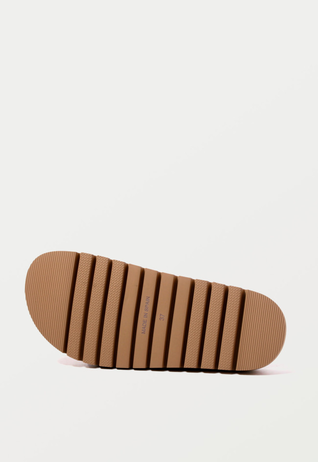 Sandalia hebillas de mujer crema TakeMe teu 2401