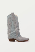 Bota cowboy de mujer oro Metisse tb679