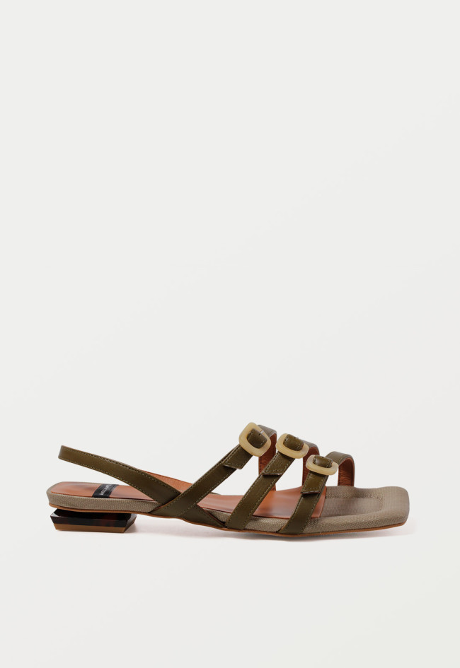 Sandalia de mujer kaki Alarcón 24038-979o