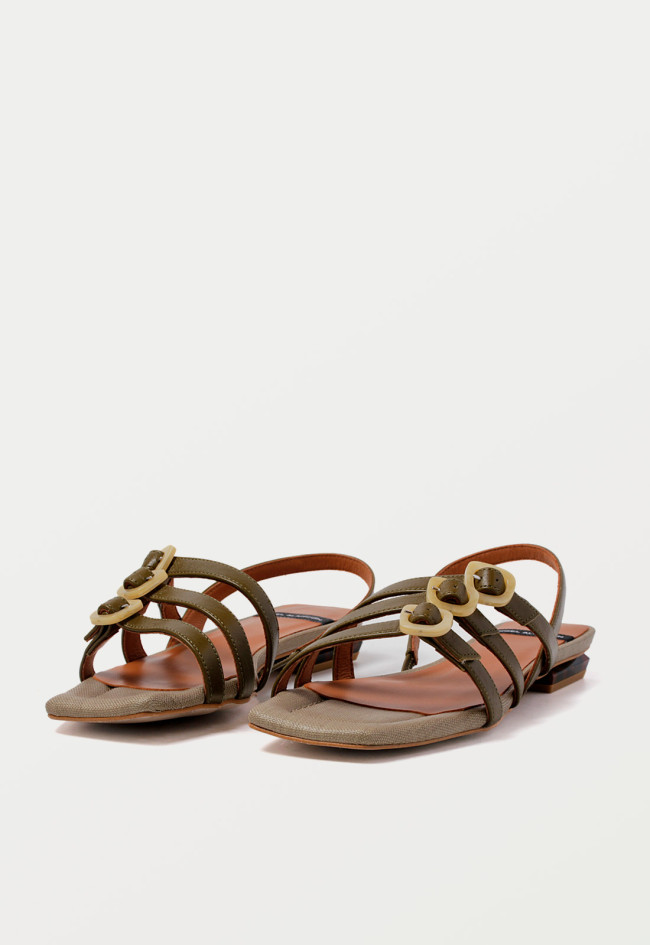 Sandalia de mujer kaki Alarcón 24038-979o