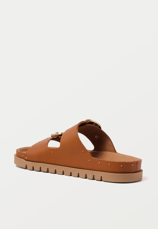 Sandalia bio hebillas de mujer cuero TakeMe teu 2401
