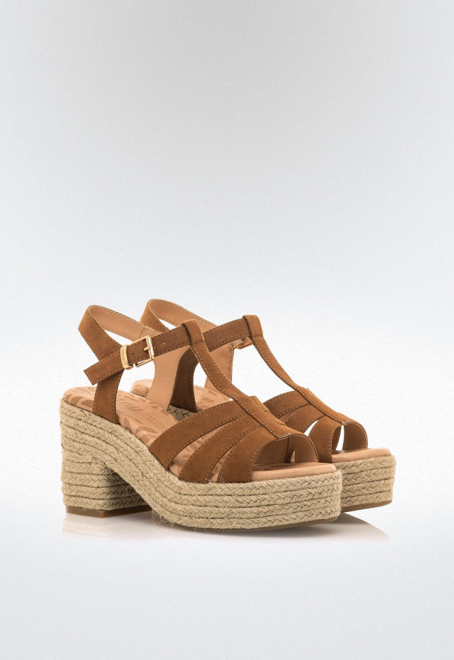 Sandalias esparto Mujer MUSTANG COURTNEY marron