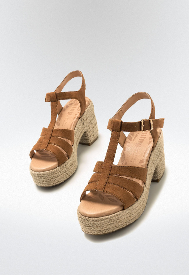 Sandalias esparto Mujer MUSTANG COURTNEY marron