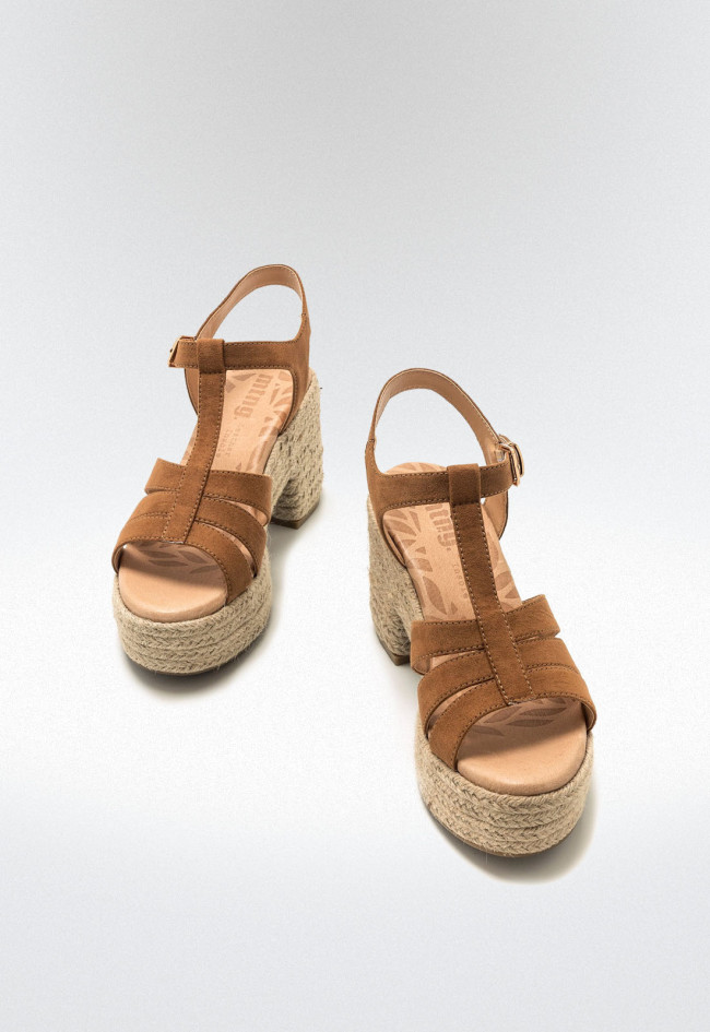 Sandalias esparto Mujer MUSTANG COURTNEY marron