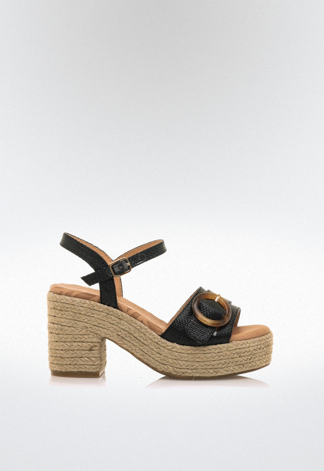 Sandalias esparto Mujer MUSTANG COURTNEY negro