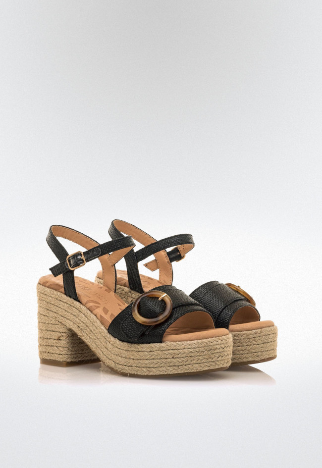 Sandalias esparto Mujer MUSTANG COURTNEY negro