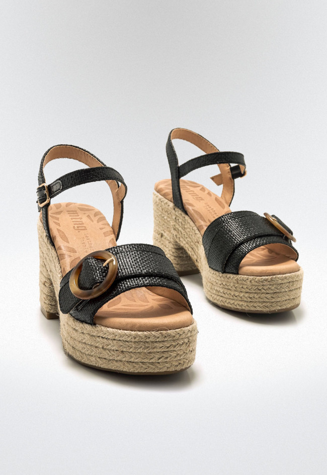 Sandalias esparto Mujer MUSTANG COURTNEY negro