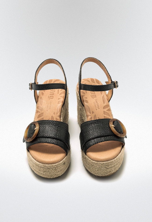 Sandalias esparto Mujer MUSTANG COURTNEY negro