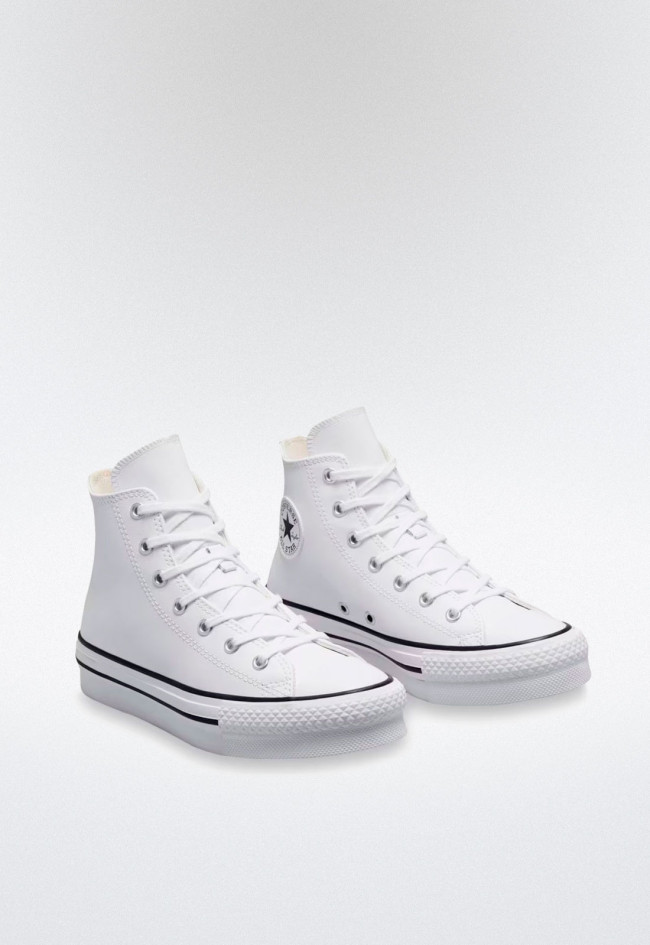 Deportivo de mujer blanco Converse chuck taylor all star eva lift platform leather
