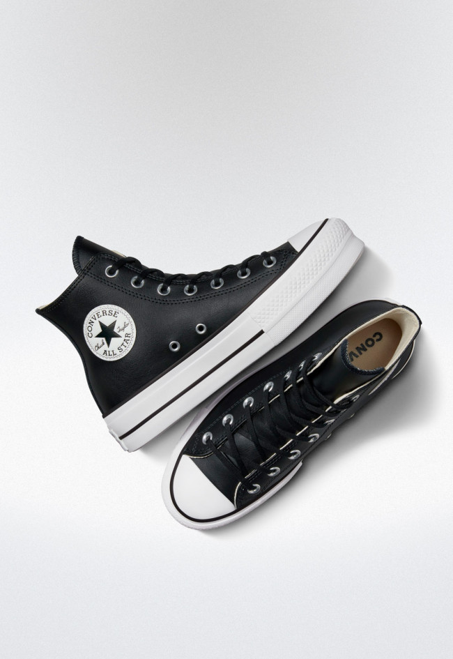 Deportivo de mujer negro Converse chuck taylor all star leather platform