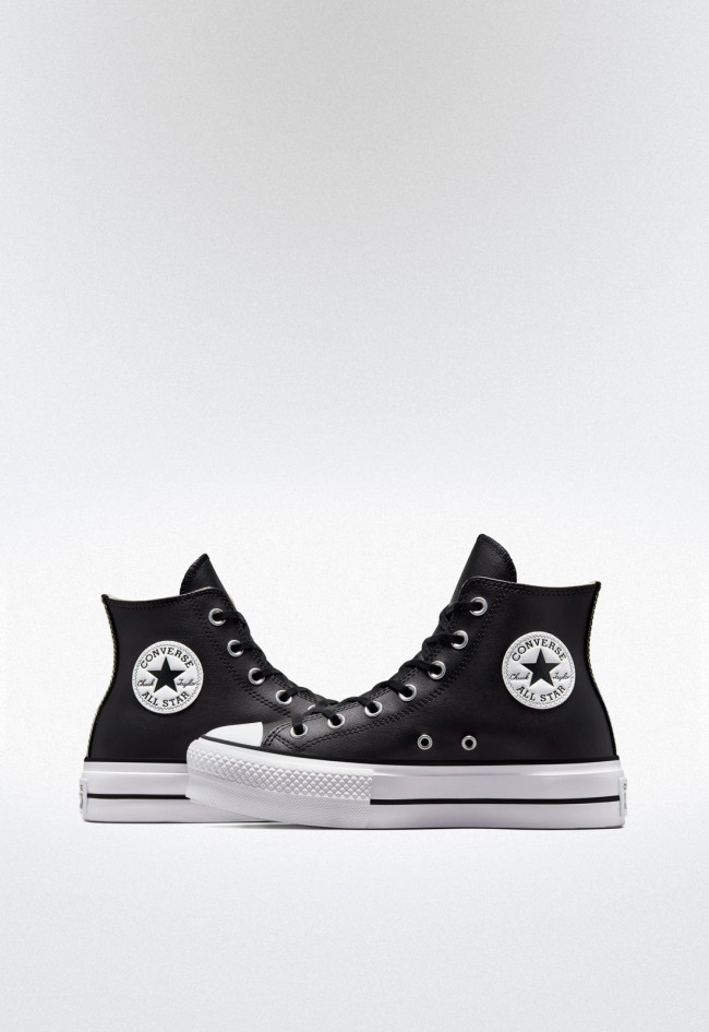 Deportivo de mujer negro Converse chuck taylor all star leather platform