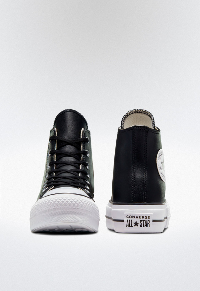 Deportivo de mujer negro Converse chuck taylor all star leather platform