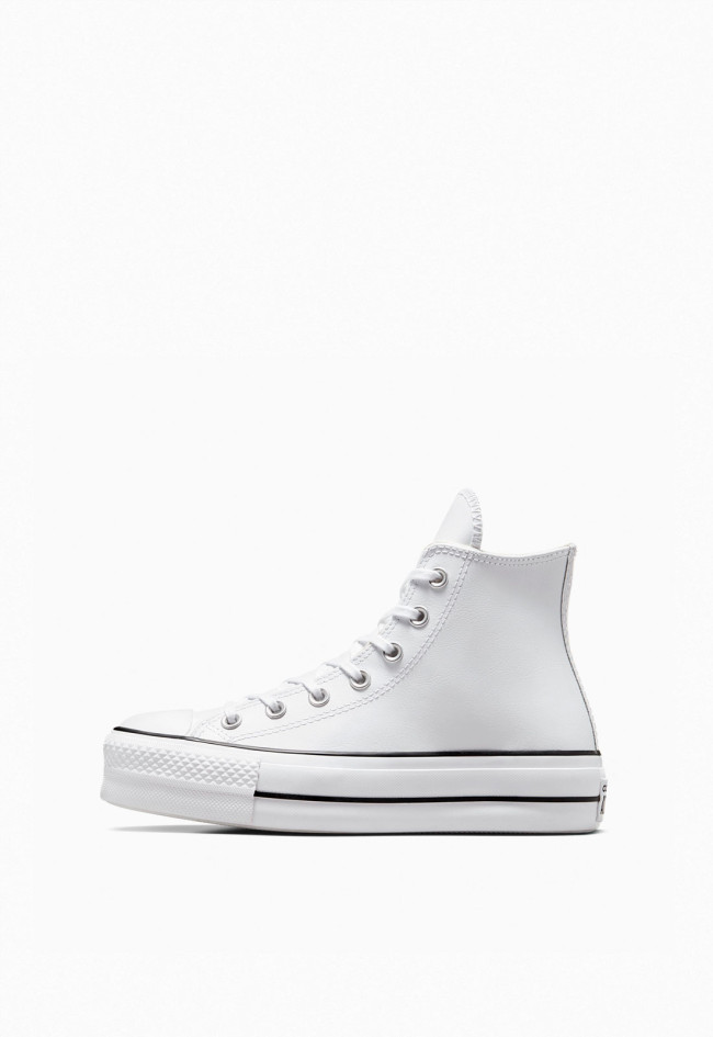 Deportivo de mujer blanco Converse chuck taylor all star leather platform