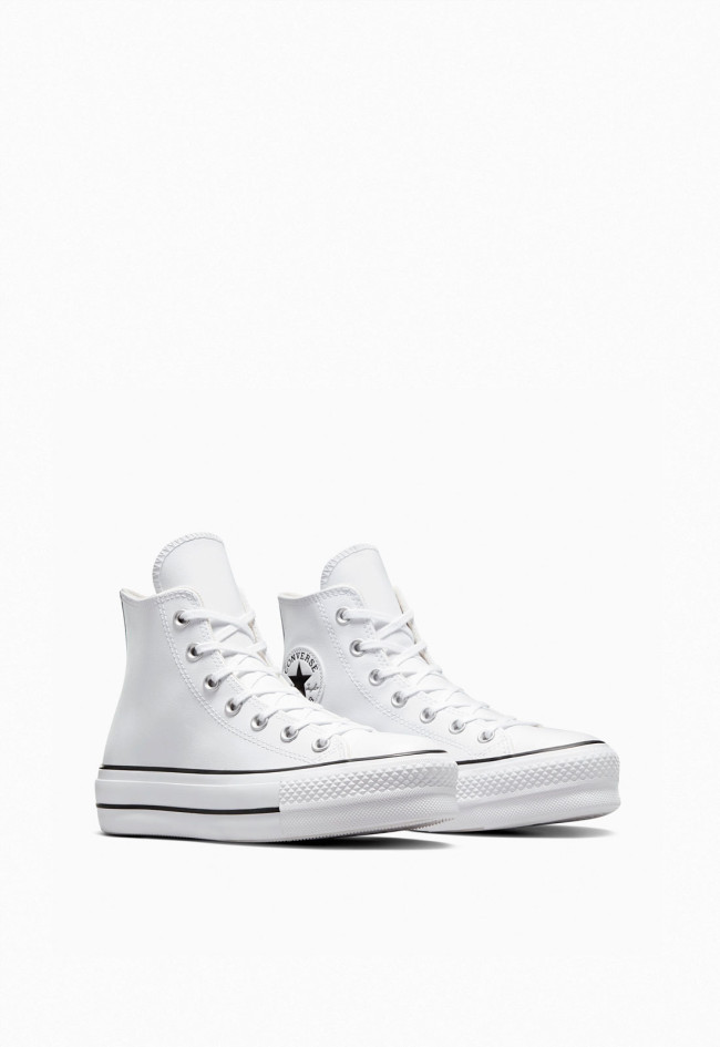 Deportivo de mujer blanco Converse chuck taylor all star leather platform