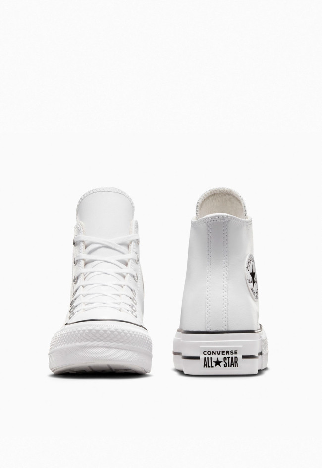 Deportivo de mujer blanco Converse chuck taylor all star leather platform