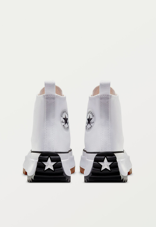 Deportivo de mujer blanco Converse run star hike canvas platform - white/black/gum