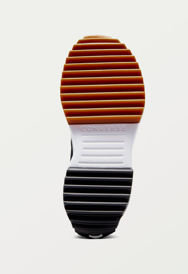 Deportivo de mujer negro Converse run star hike canvas platform -black/white/gum