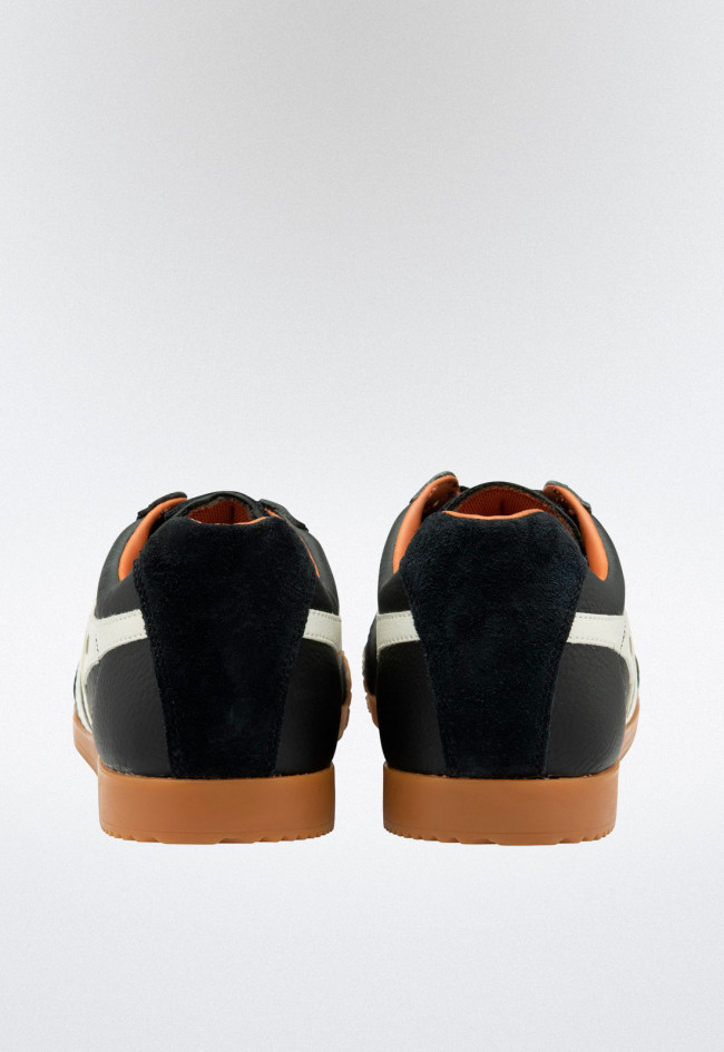 Deportivo de hombre negro Gola harrier leather