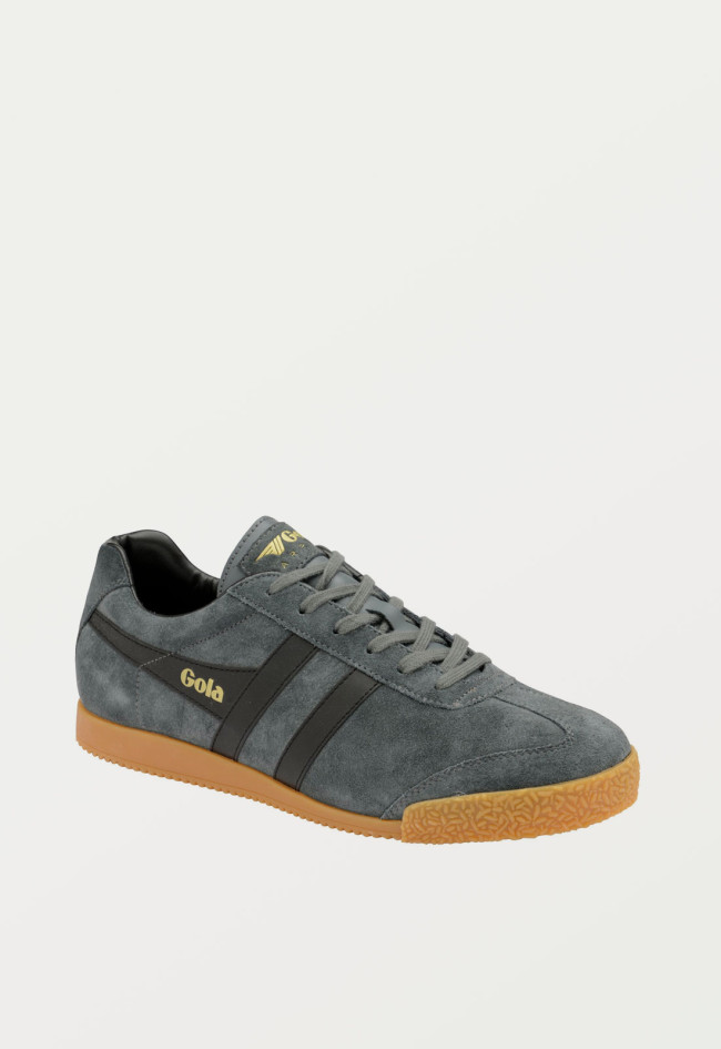 Deportivo de hombre gris Gola harrier suede