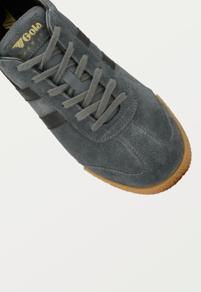 Deportivo de hombre gris Gola harrier suede