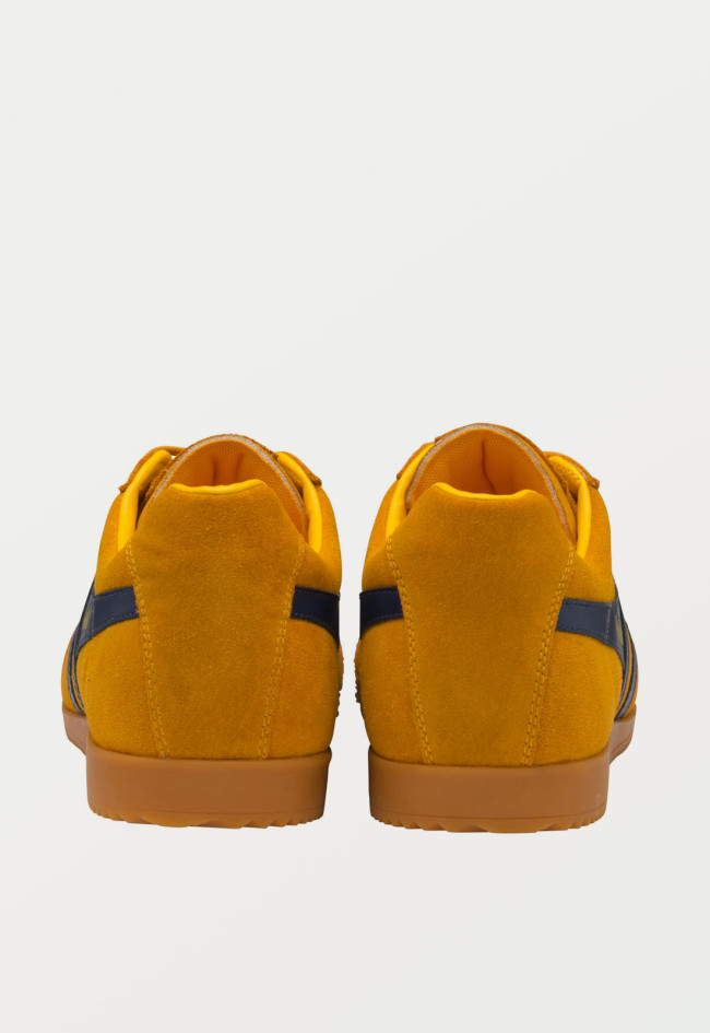 Deportivo de hombre amarillo Gola harrier suede