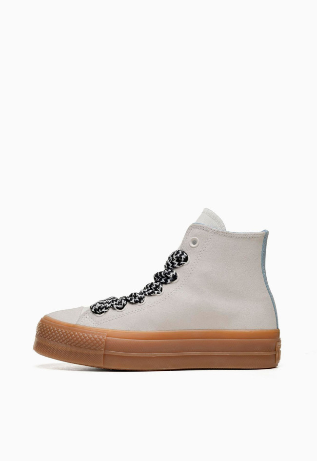 Deportivo de mujer blanco Converse chuck taylor all star lift platform suede