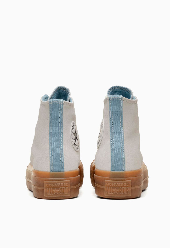 Deportivo de mujer blanco Converse chuck taylor all star lift platform suede