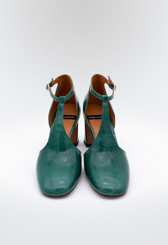Zapato de mujer verde Alarcón 23594-303a